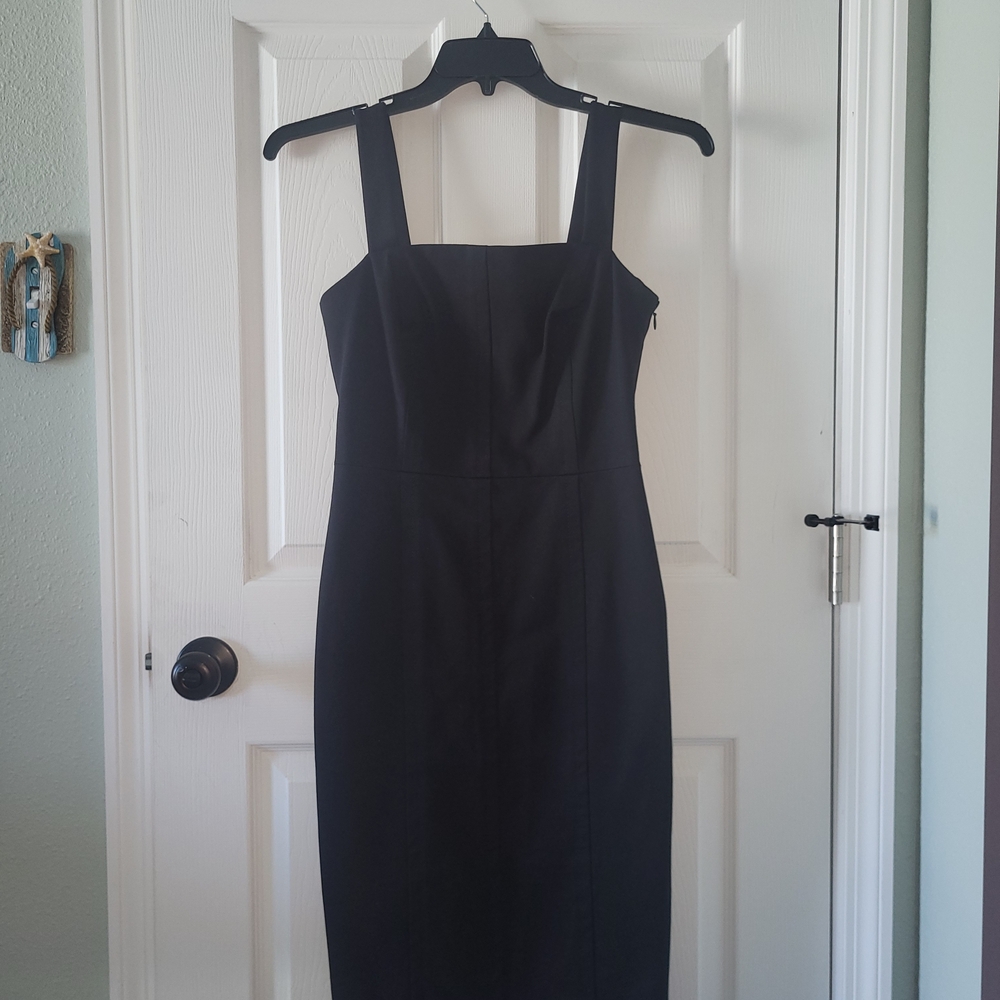 Banana Republic Black Midi Sheath Dress